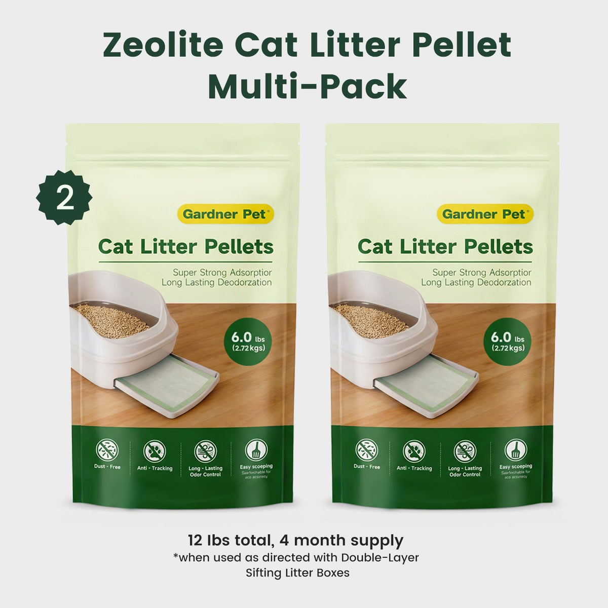 Zeolite Cat Litter Pellets 12 Lbs W2987