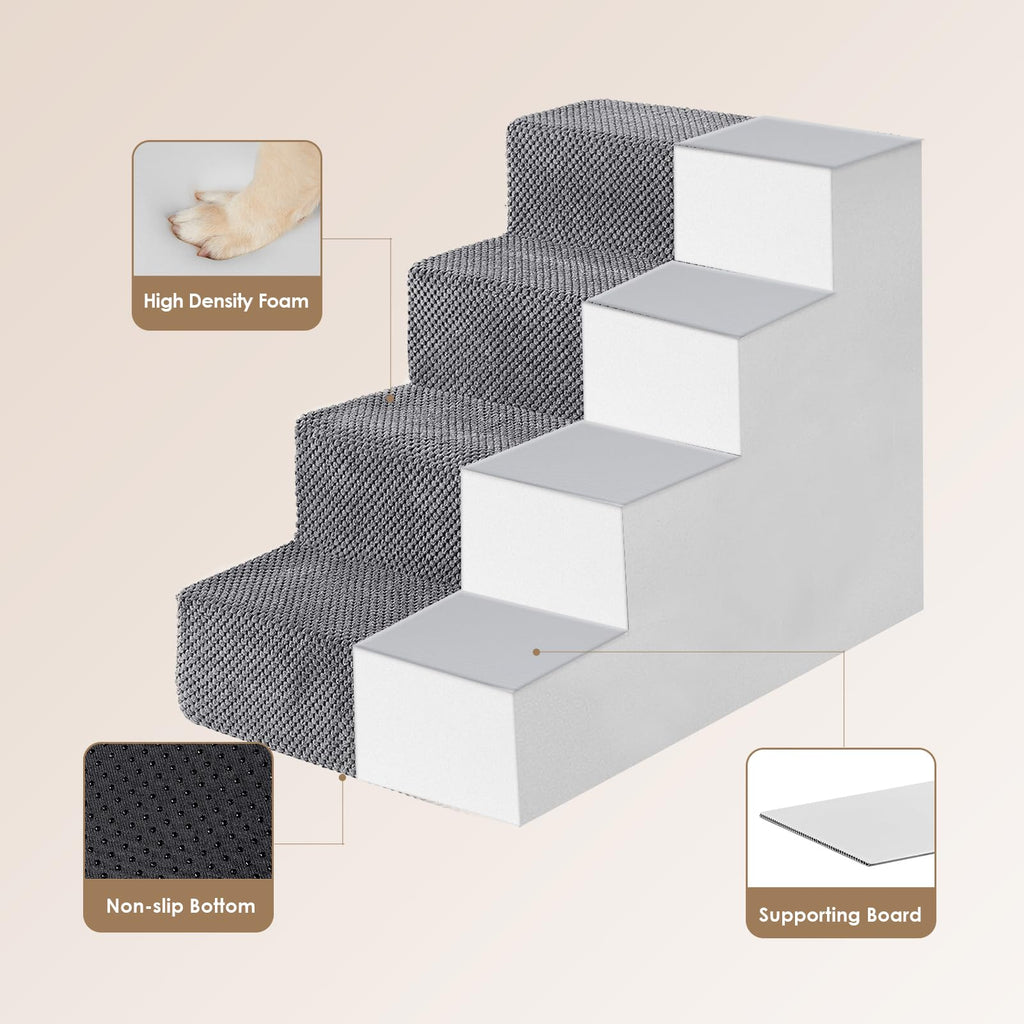 4-Step Grey Dog Stairs R398