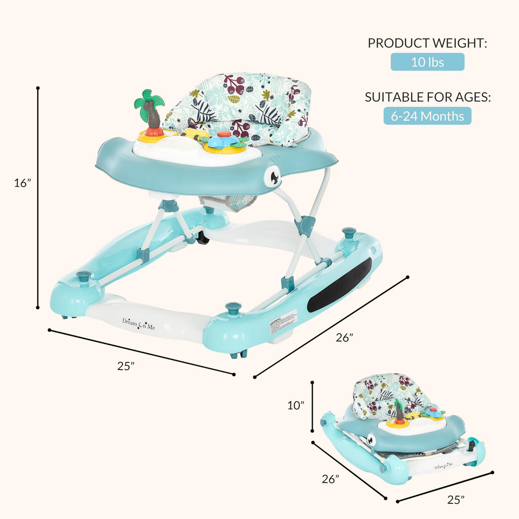 2-in-1 Foldable Baby Walker with Adjustable Height Q9753