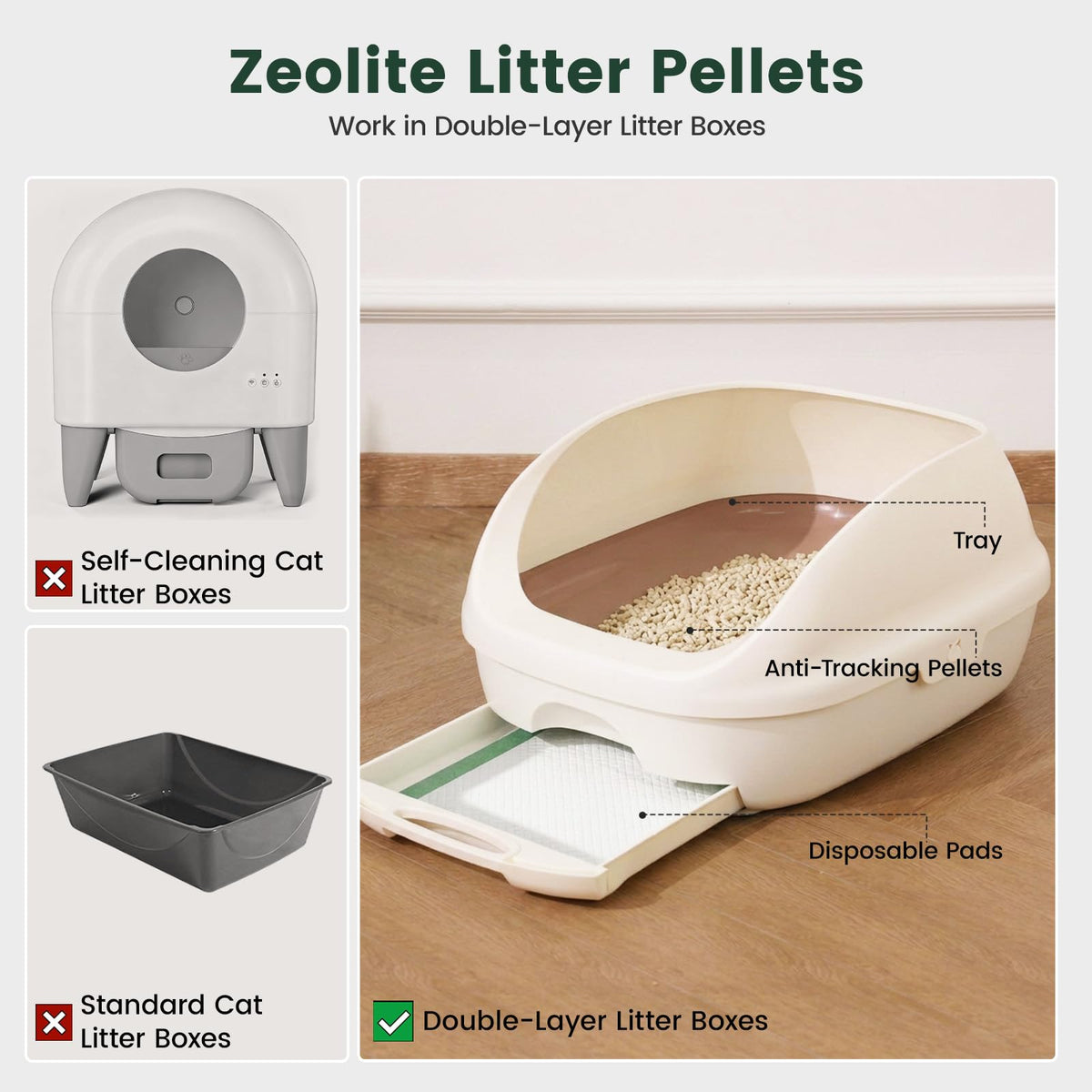 Zeolite Cat Litter Pellets 12 Lbs W2987