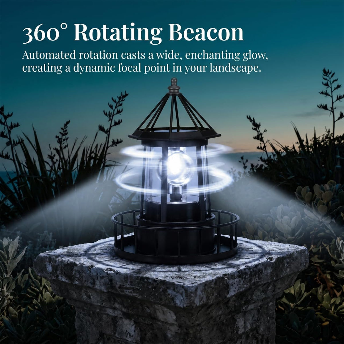 Solar Lighthouse Lamp X70595