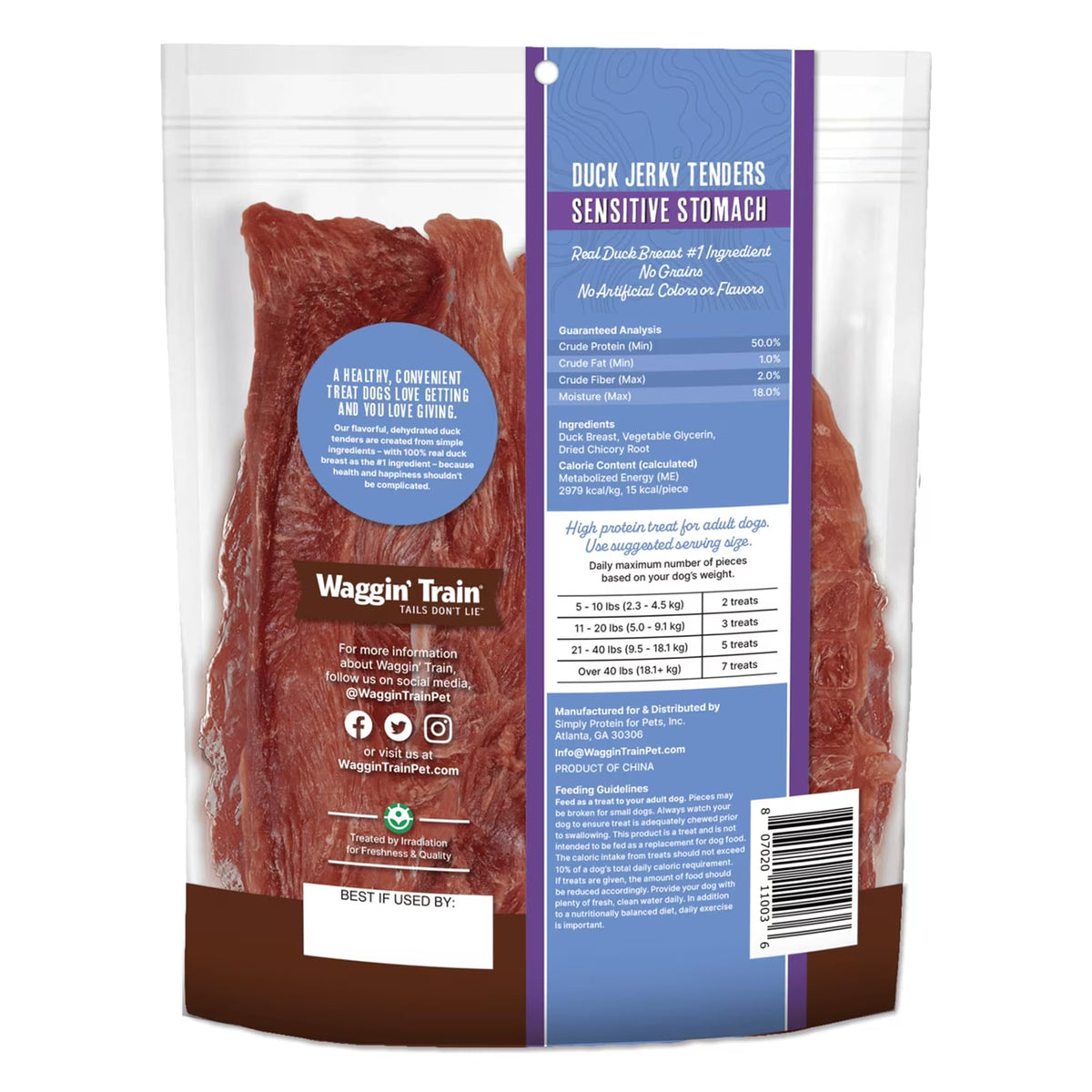 Duck Jerky Dog Treats 12 oz V57308