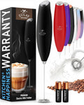 Black Handheld Electric Milk Frother N62534