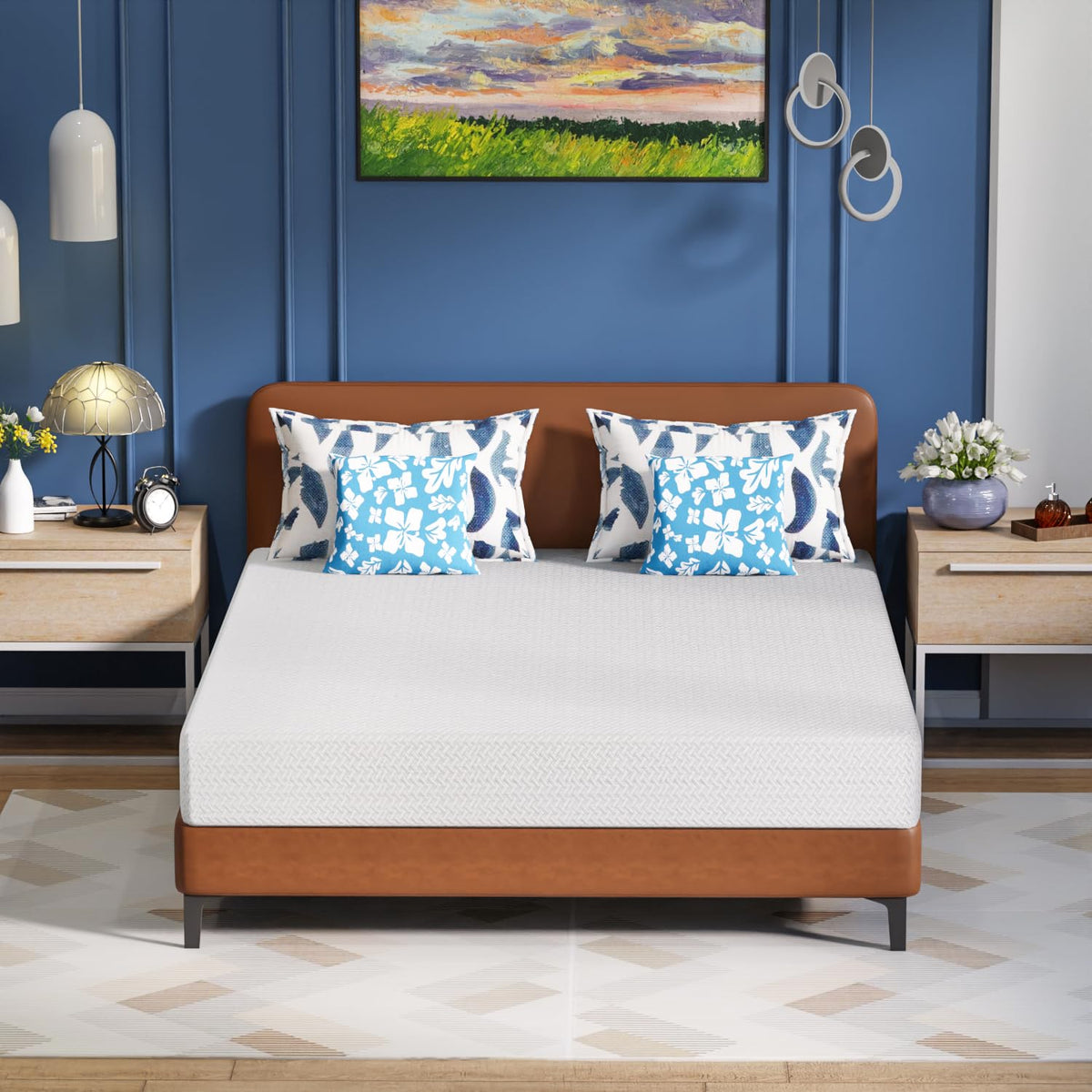 6 Inch Green Tea Cooling Gel Memory Foam Twin Mattress O91500
