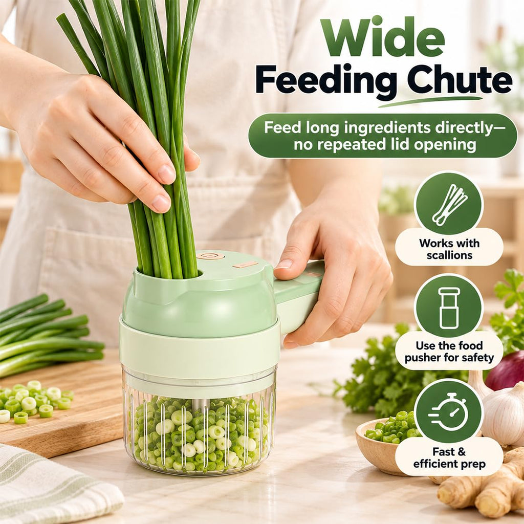 4 in 1 Wireless Electric Vegetable Chopper J181