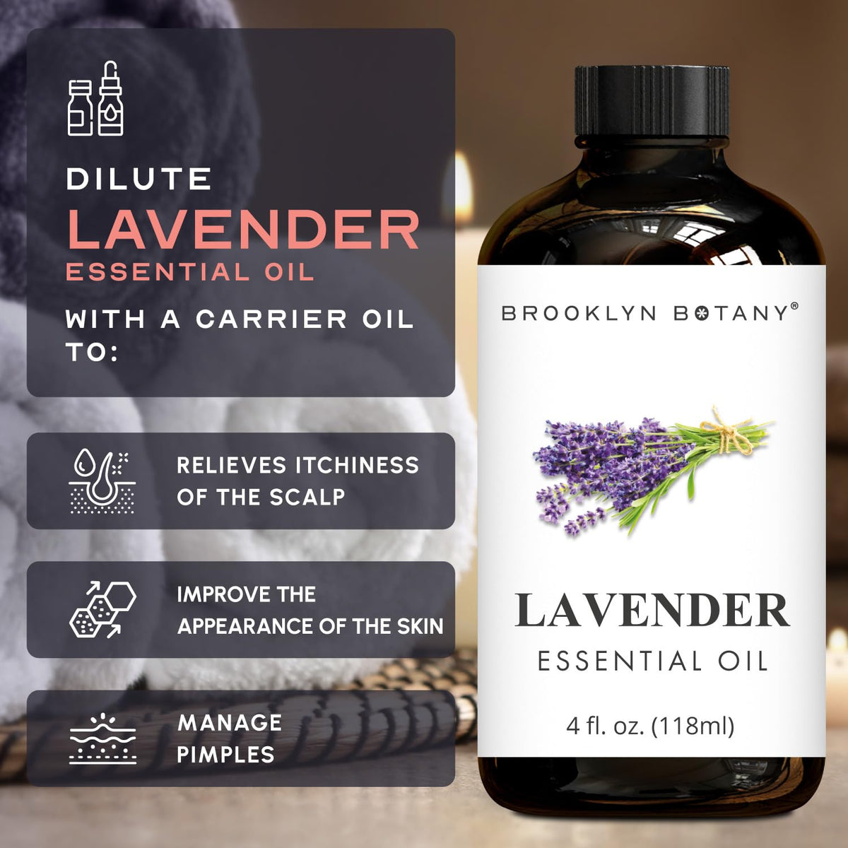 Lavender & Clove Essential Oils 4 Fl Oz Pack of 2 W120197