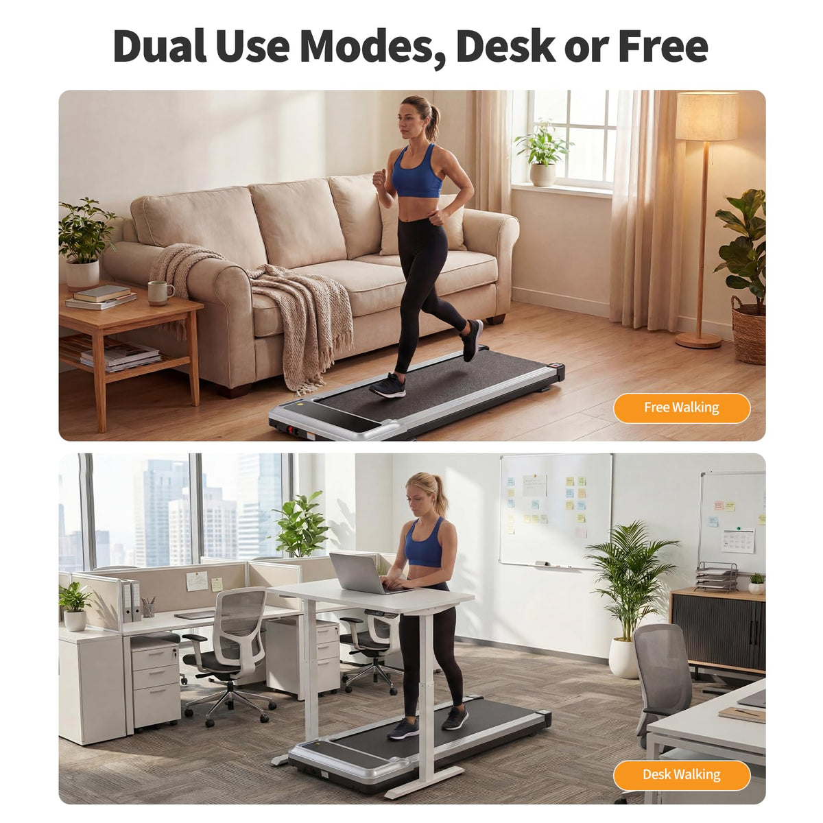 3-in-1 Walking Pad Under Desk Treadmill H485