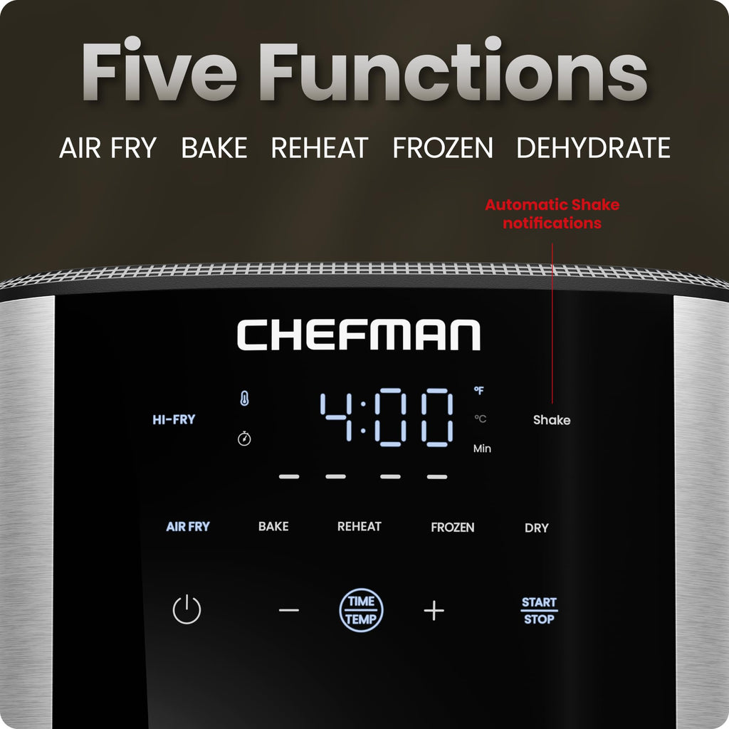 6 Qt 5-in-1 Nonstick Stainless Steel Air Fryer F997