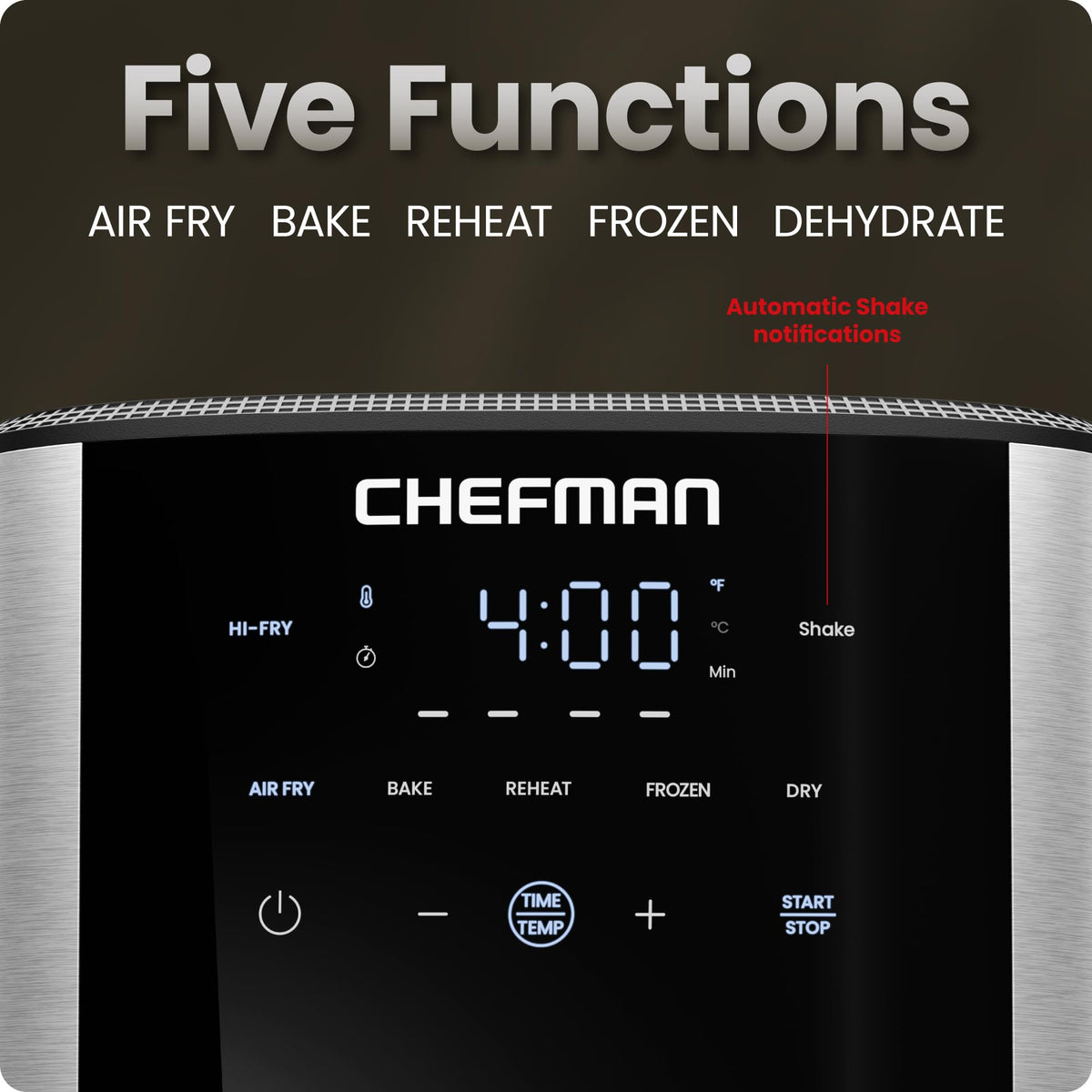 6 Qt 5-in-1 Nonstick Stainless Steel Air Fryer F997