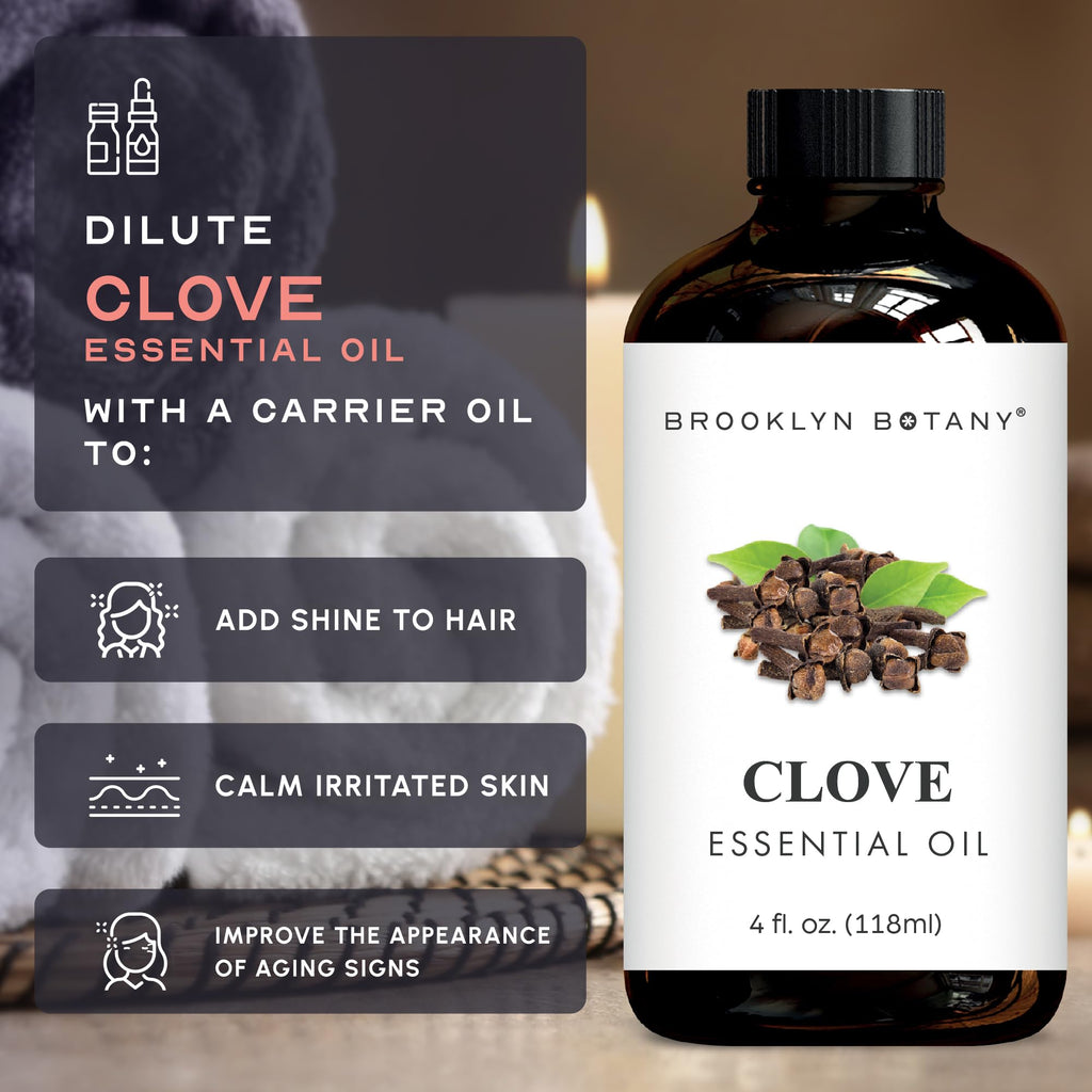 Lavender & Clove Essential Oils 4 Fl Oz Pack of 2 W120197