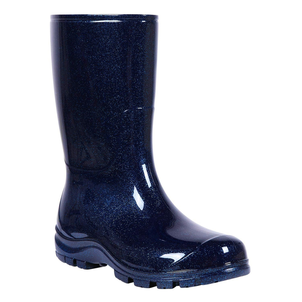 Women's Mid Calf Waterproof Rubber Rain Boots G3340