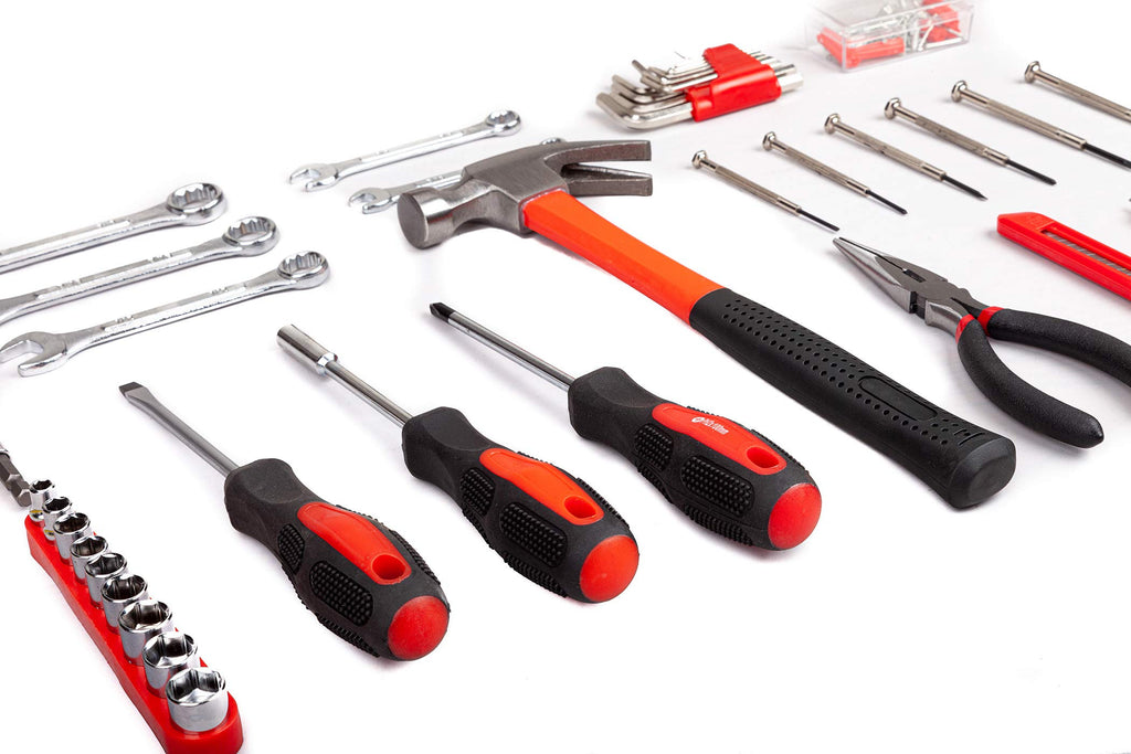 148-Piece Household Tool Set with Plastic Toolbox H536