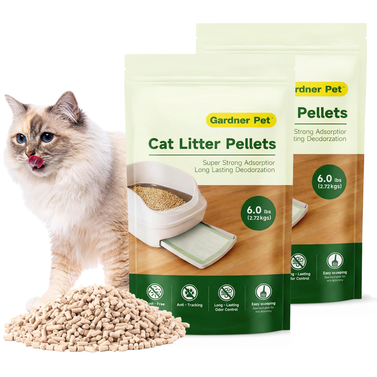 Zeolite Cat Litter Pellets 12 Lbs W2987