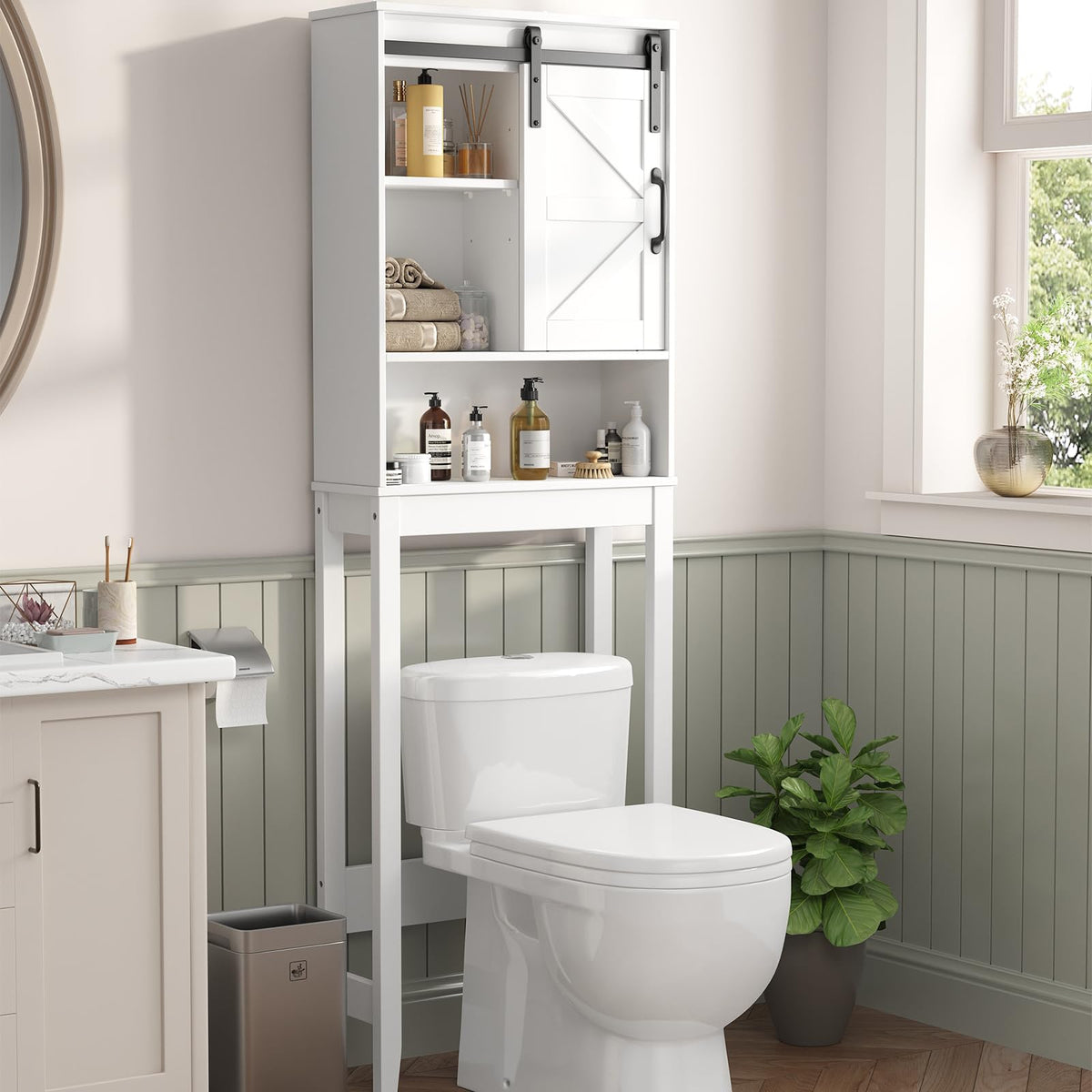 Over The Toilet Storage Cabinet, White M792755