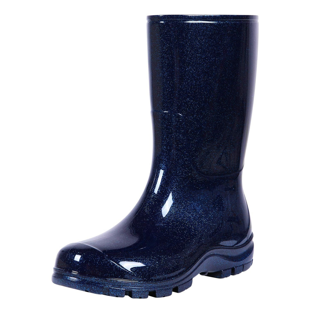 Women's Mid Calf Waterproof Rubber Rain Boots G3340