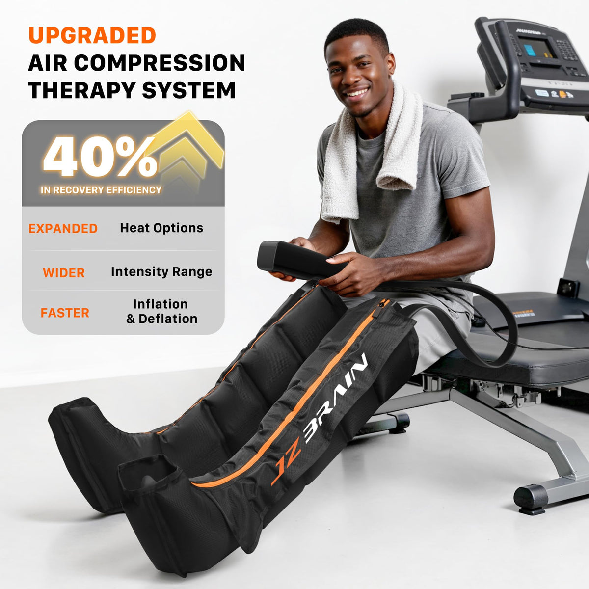 Air Compression Boots Leg Massager with Heat F8773