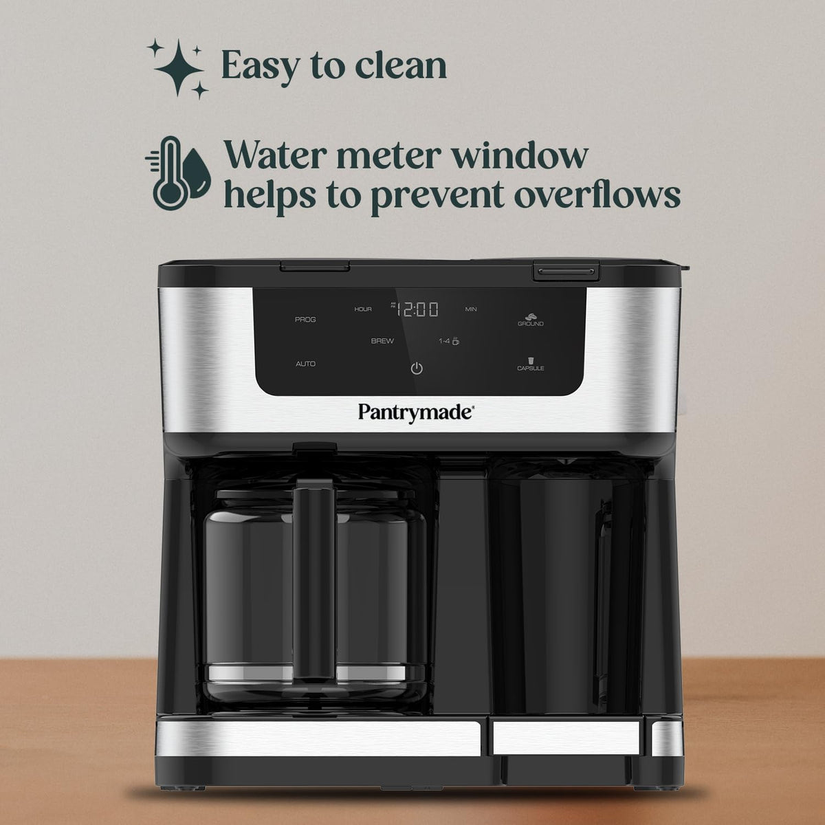 Black Dual Brew 12-Cup Coffee Maker M147
