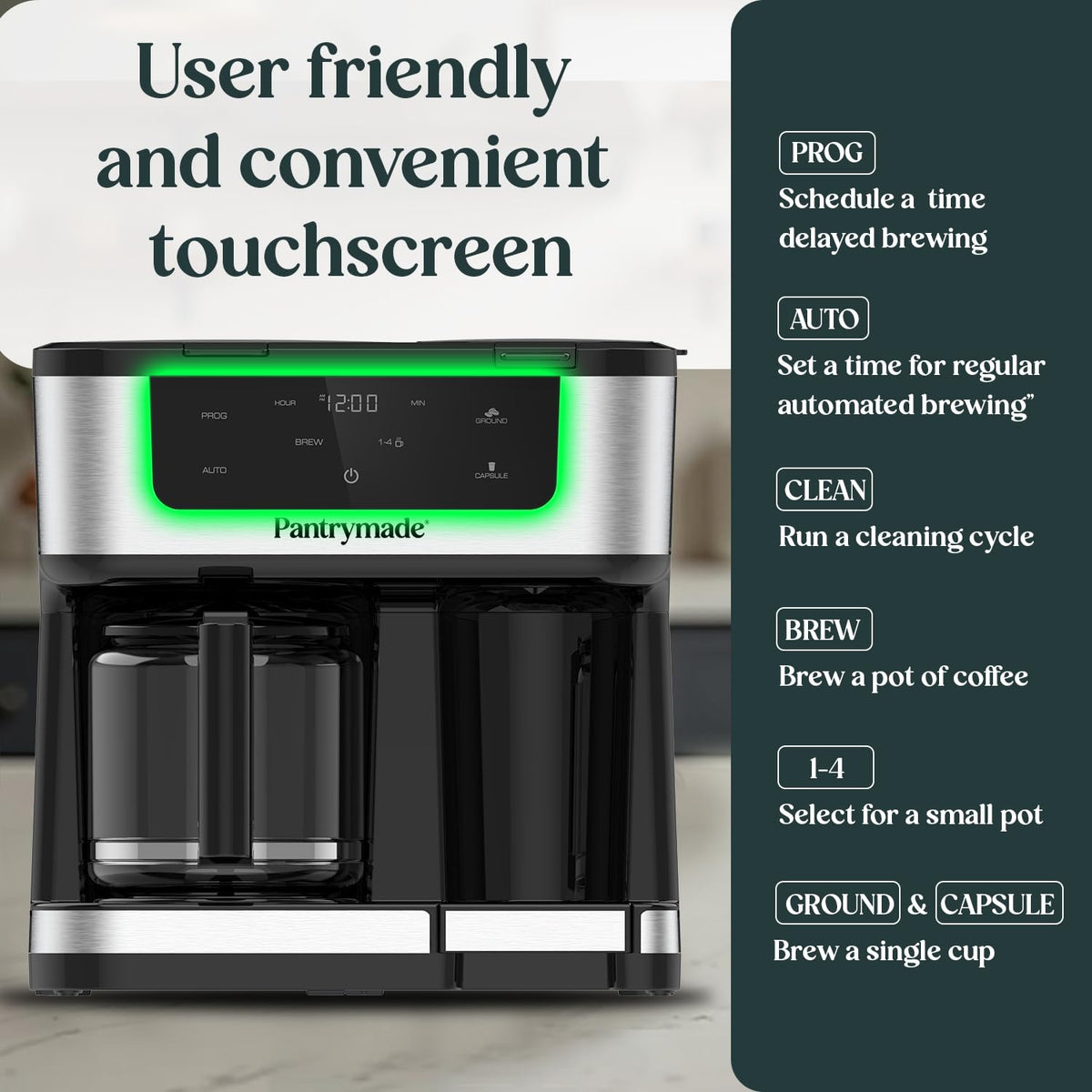 Black Dual Brew 12-Cup Coffee Maker M147