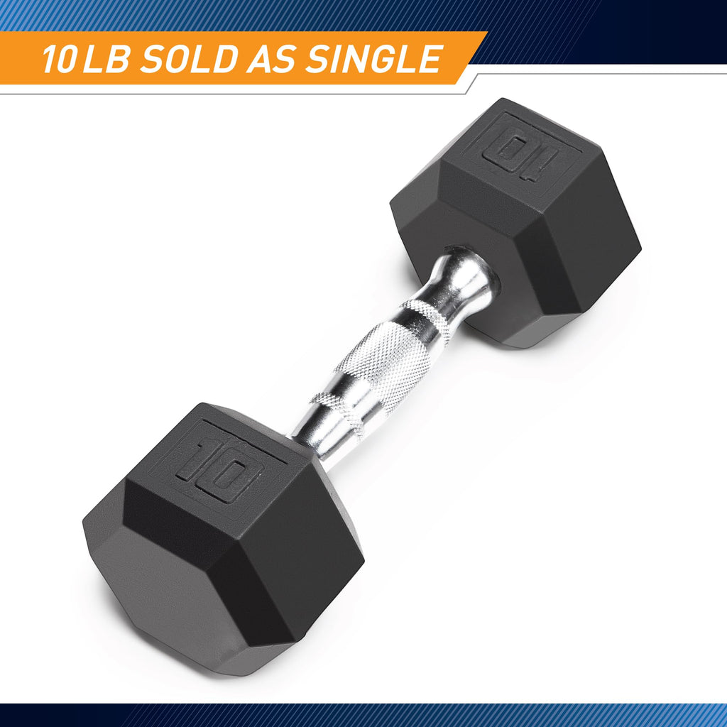 Rubber Hex Dumbbell W9644