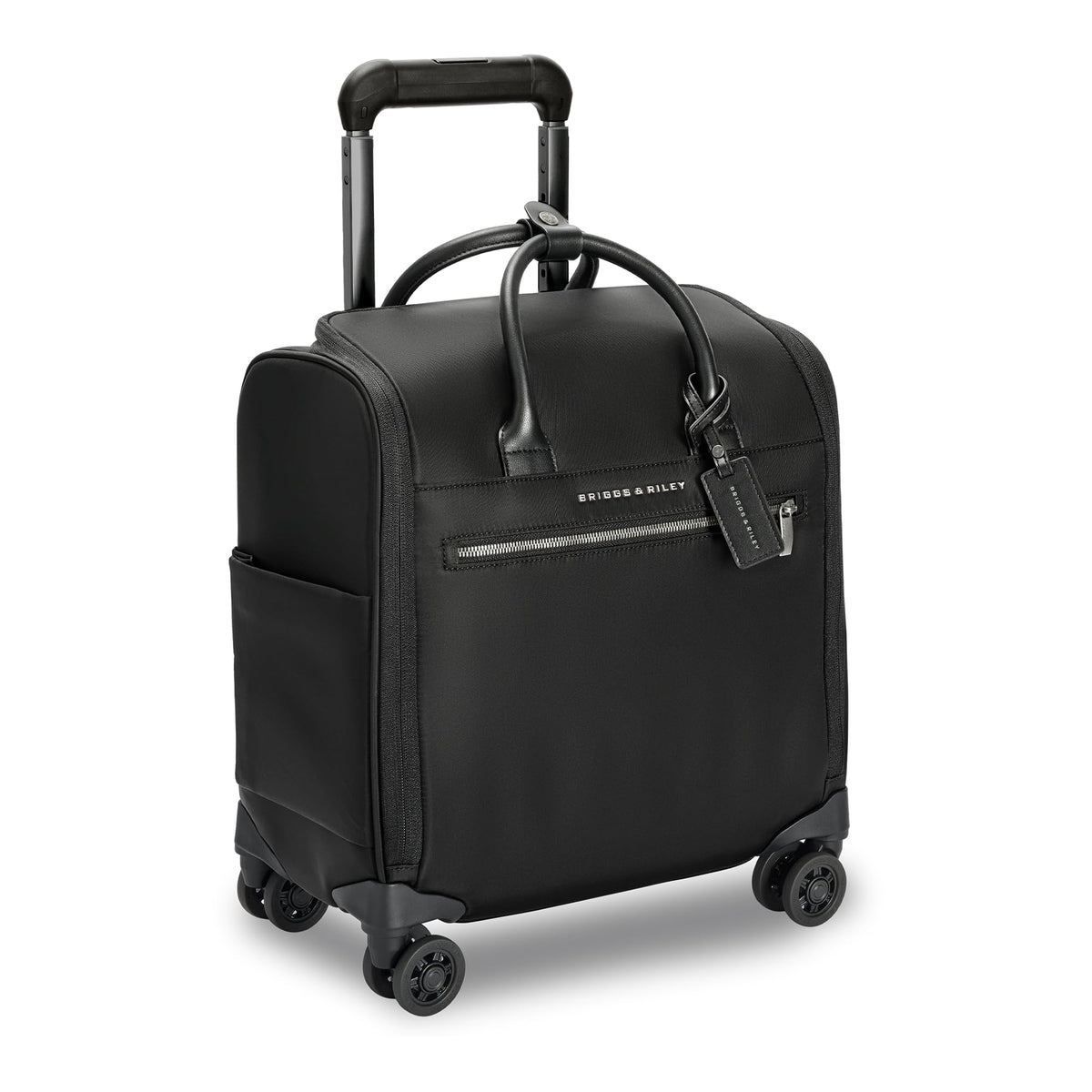 Black Wheeled Carry-On Cabin Bag with Tech Sleeve S581