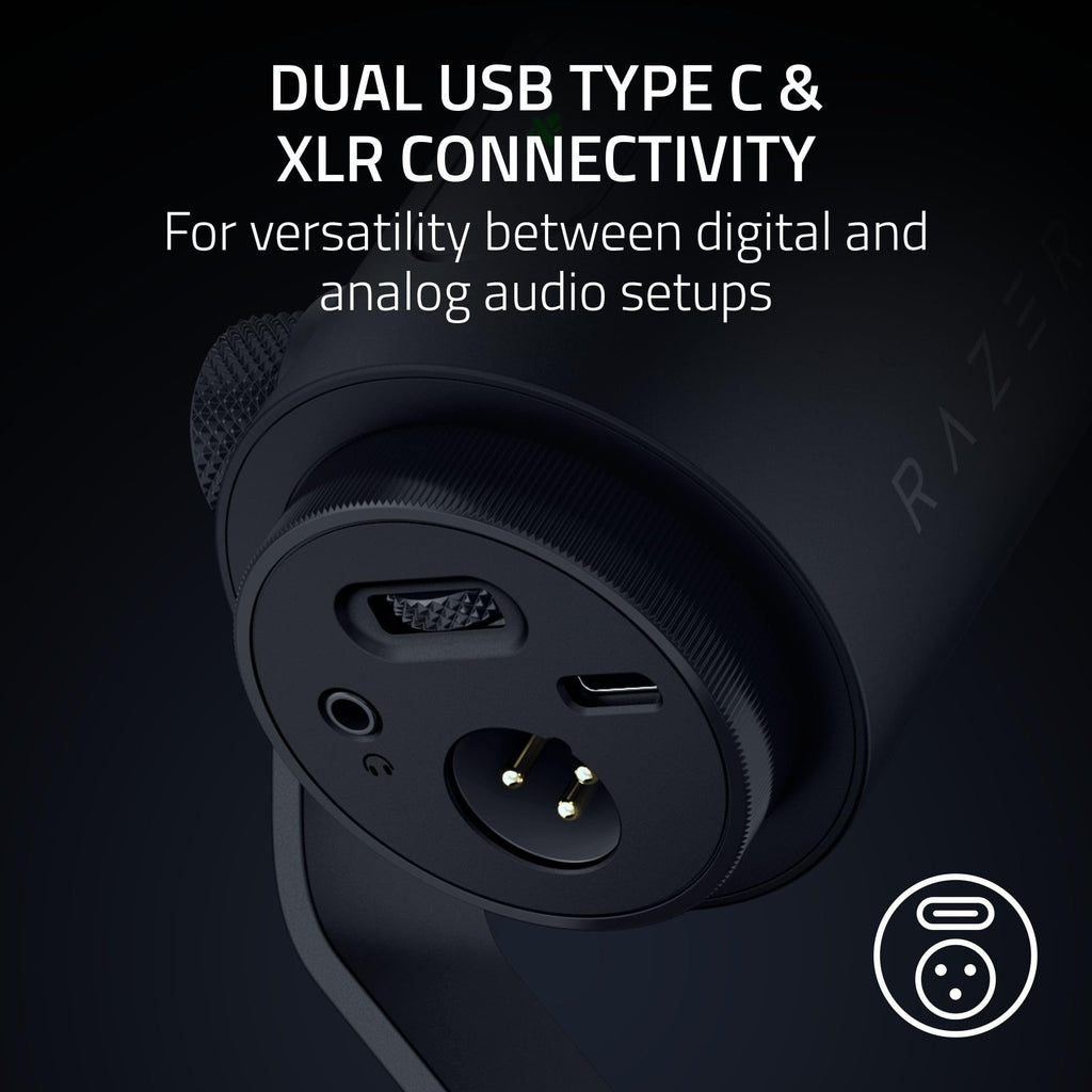 Black Dynamic USB Type C & XLR Microphone K194