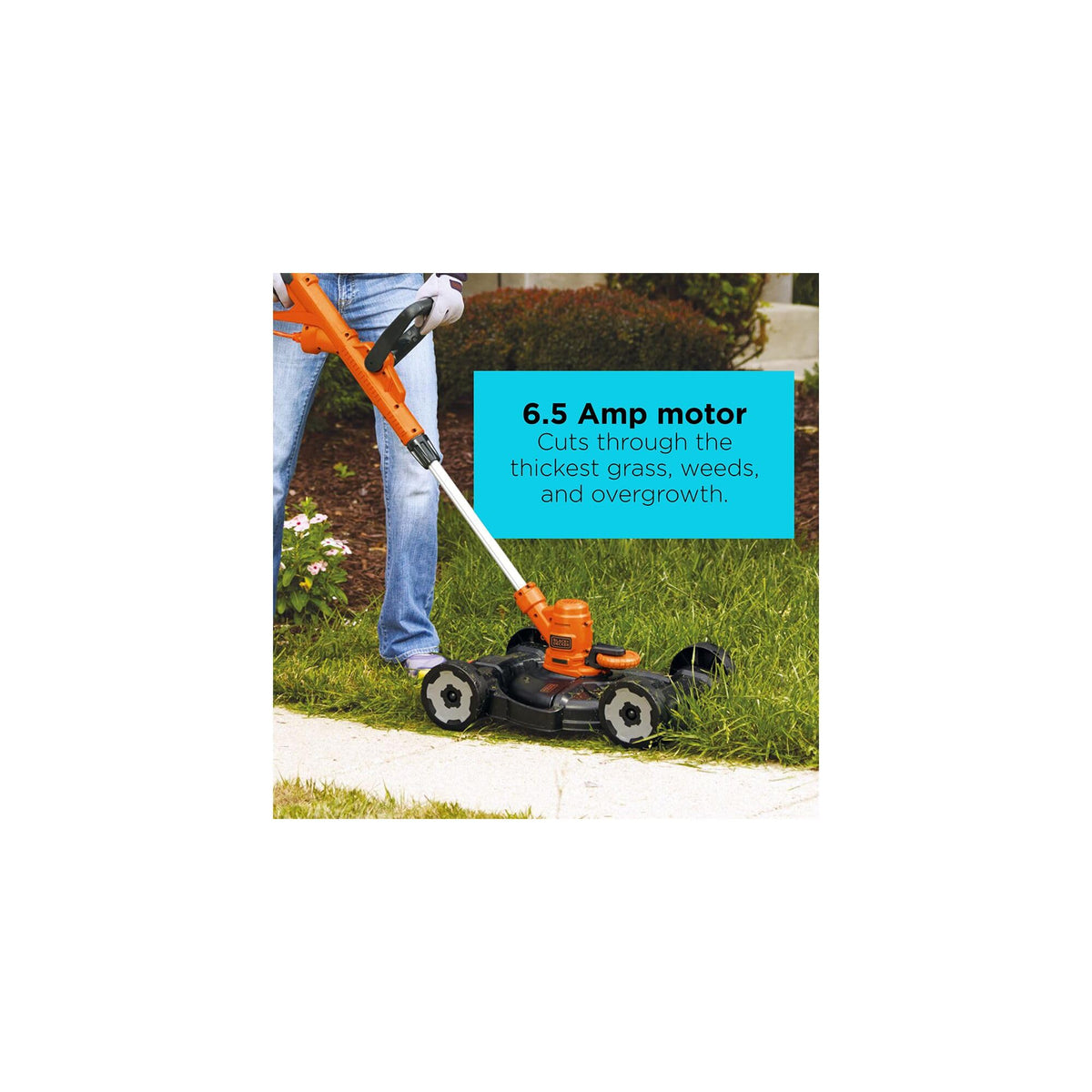 3-in-1 String Trimmer/Edger & Lawn Mower, 6.5-Amp, 12-Inch, Corded B166231