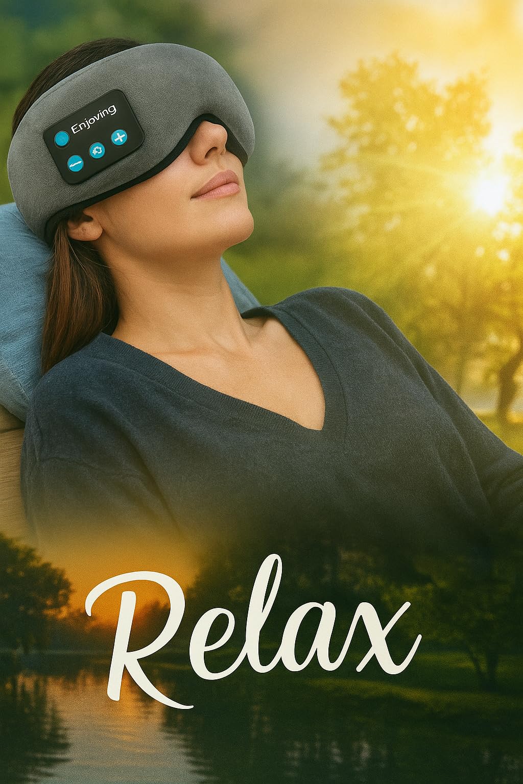 Bluetooth Sleep Mask with Built-in Headphones Q865516
