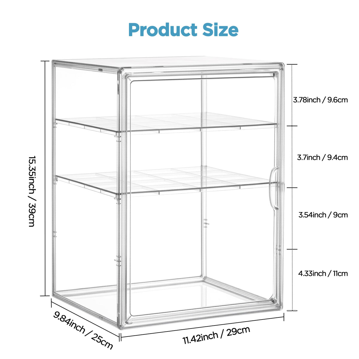 3 Tiers Adjustable Clear Acrylic Baby Bottle Storage Organizer R952
