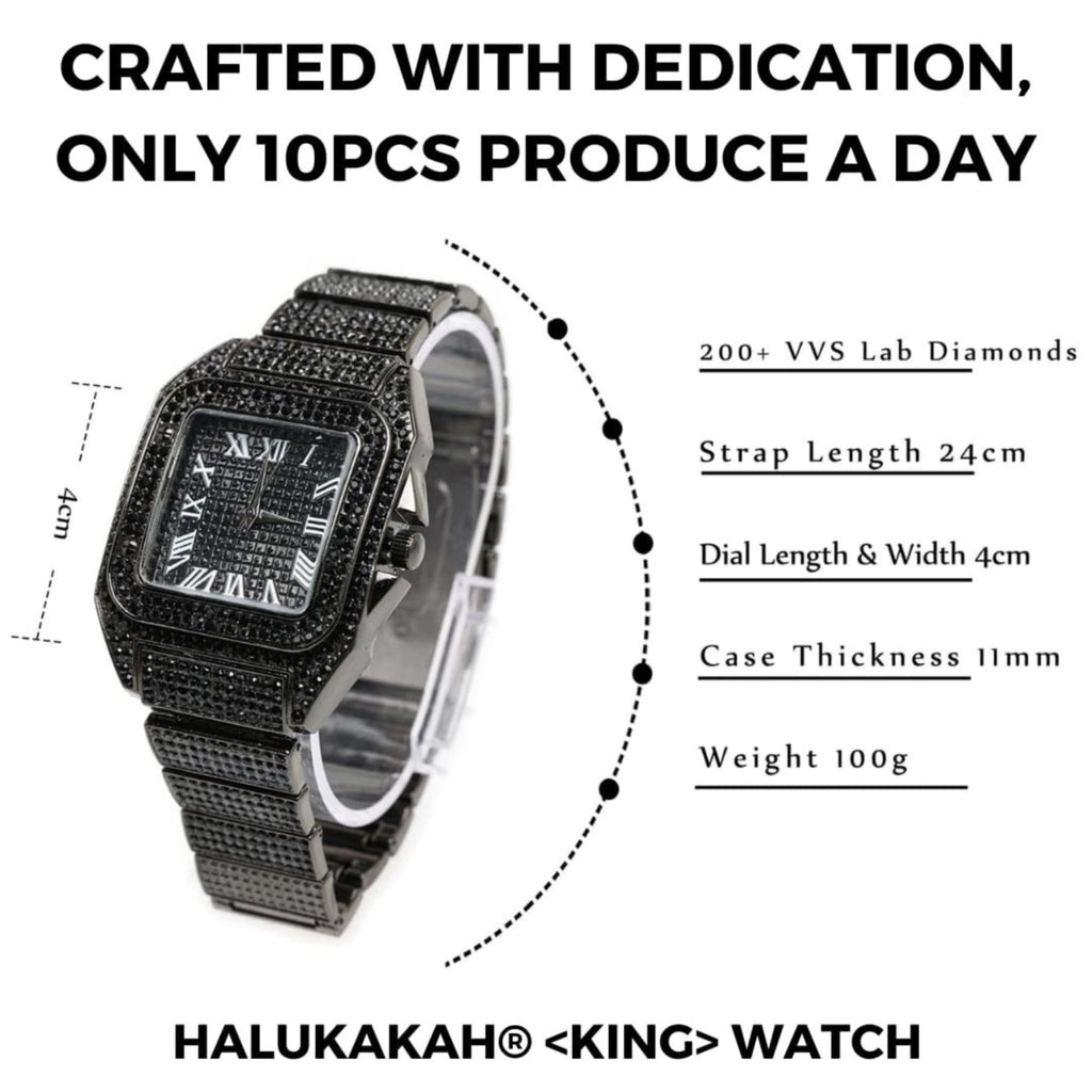 Men's Watch with Cuban Link Chain B364