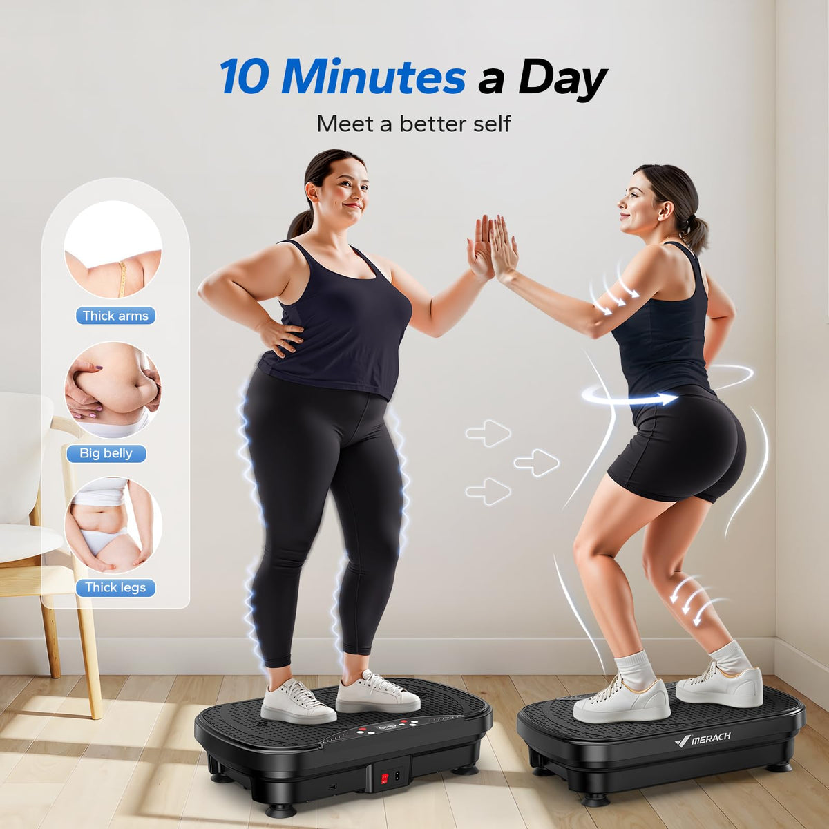 Vibration Plate Exercise Machine with 99 Speeds M7060