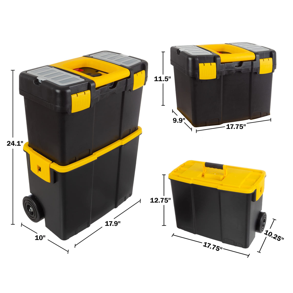 Portable Tool Box with Wheels D2448