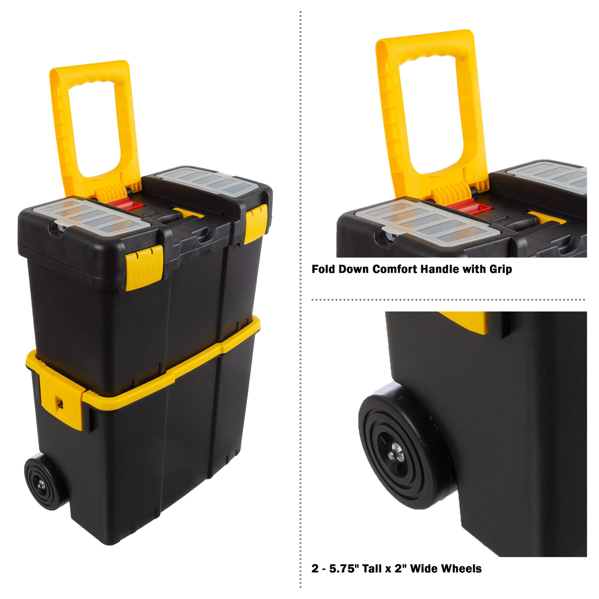 Portable Tool Box with Wheels D2448