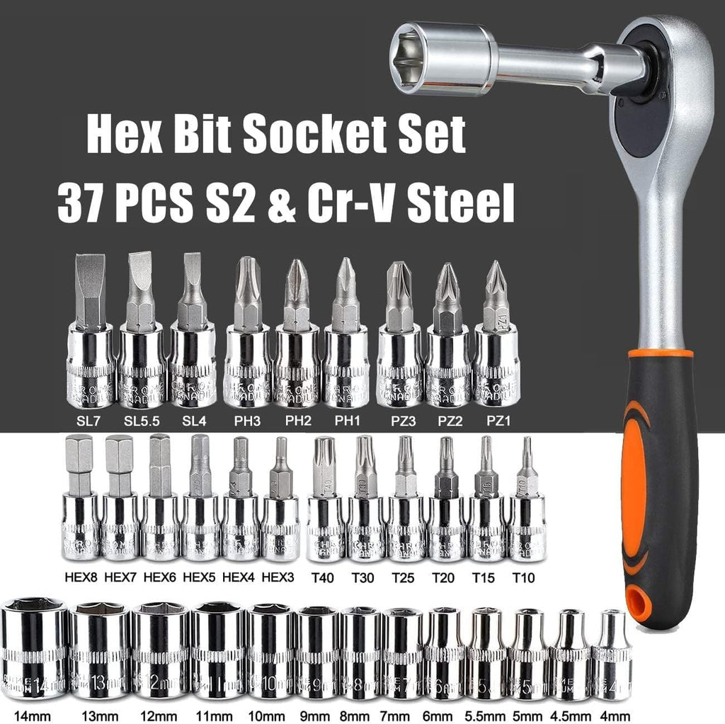 1/4 in. Drive Ratchet Socket Wrench Set Q170904
