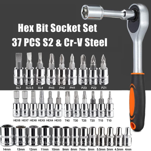 1/4 in. Drive Ratchet Socket Wrench Set Q170904