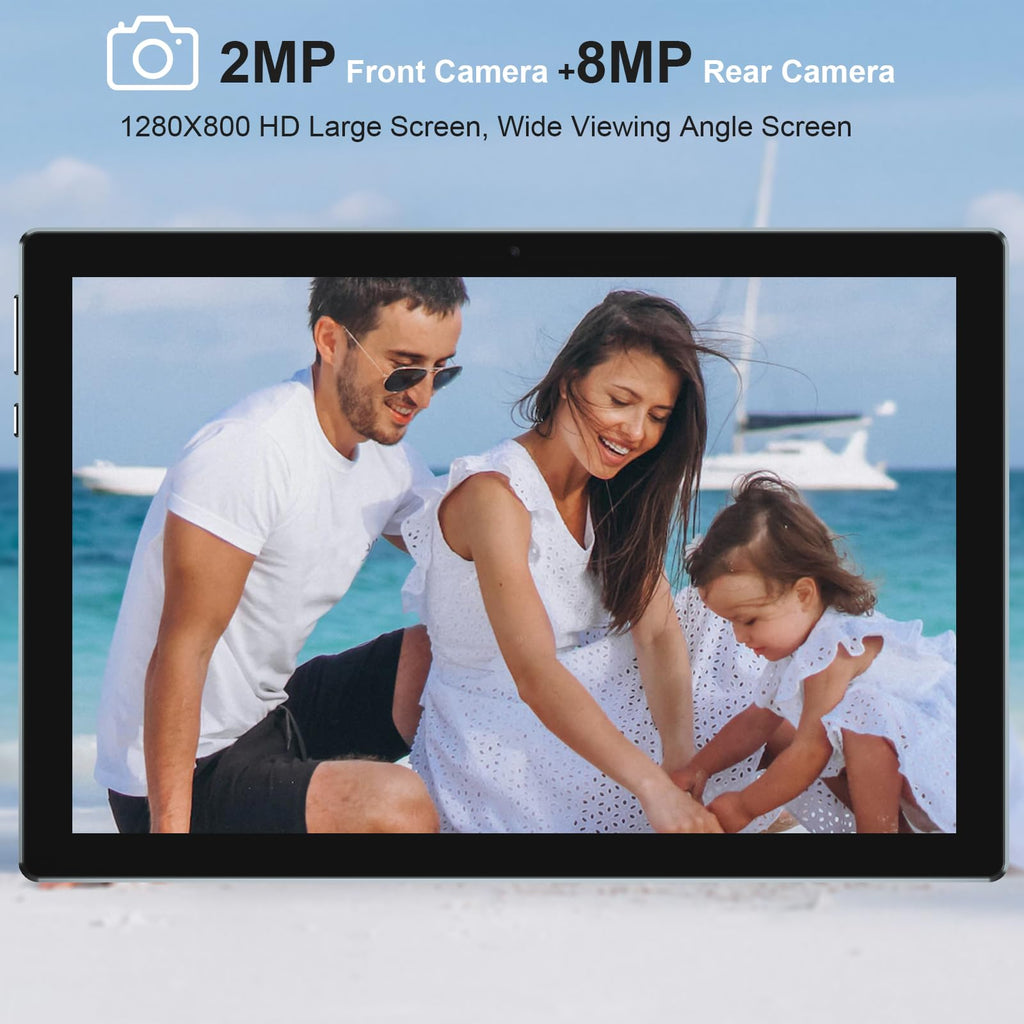 Android 15 Tablet 10 Inch 18GB RAM 128GB ROM Black B5851