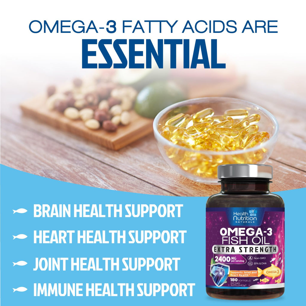 Omega 3 Fish Oil 2400mg Softgels R876356
