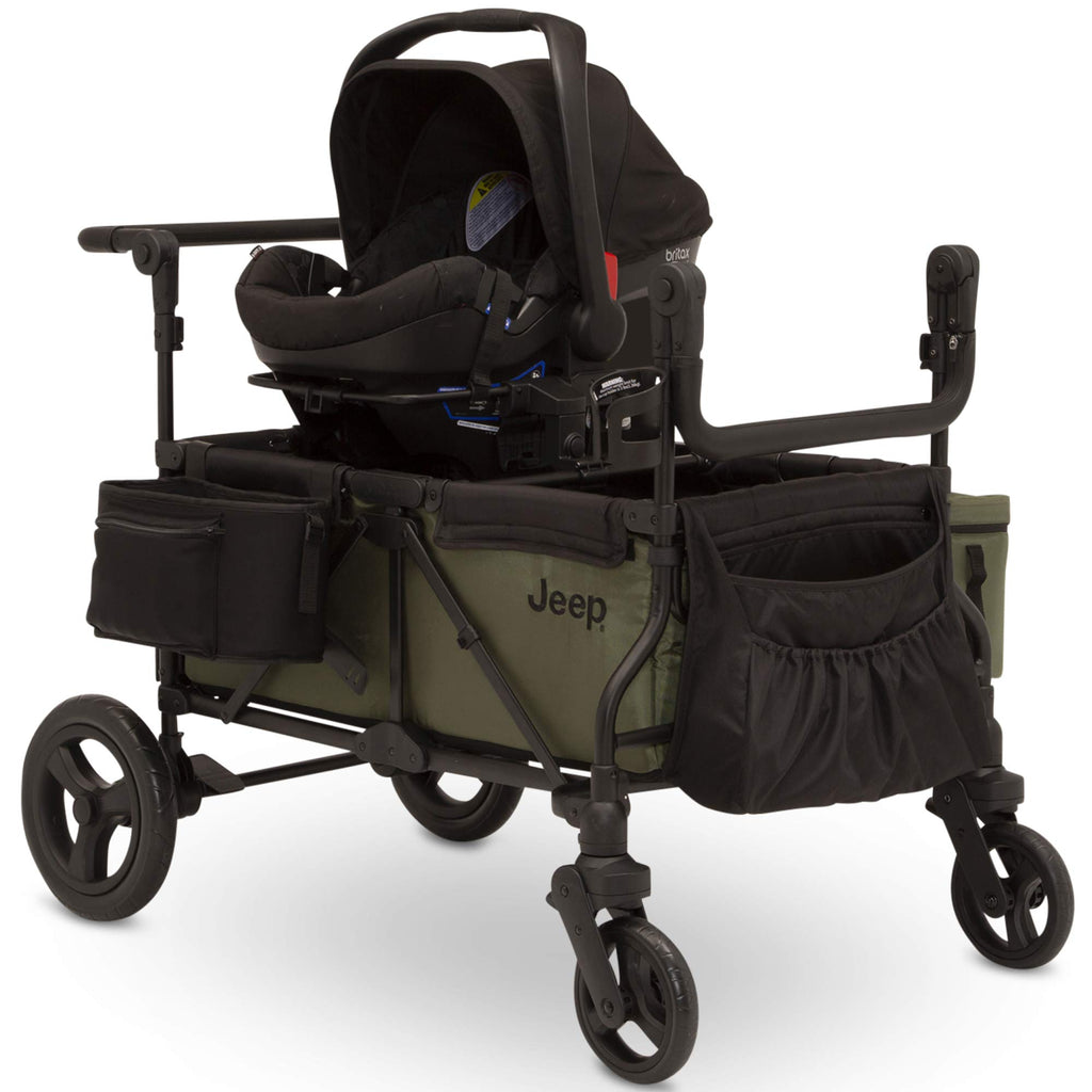 Black/Green Stroller Wagon with Cooler Bag R3012