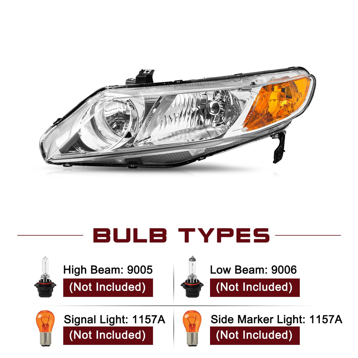 Halogen Headlight Assembly X67614