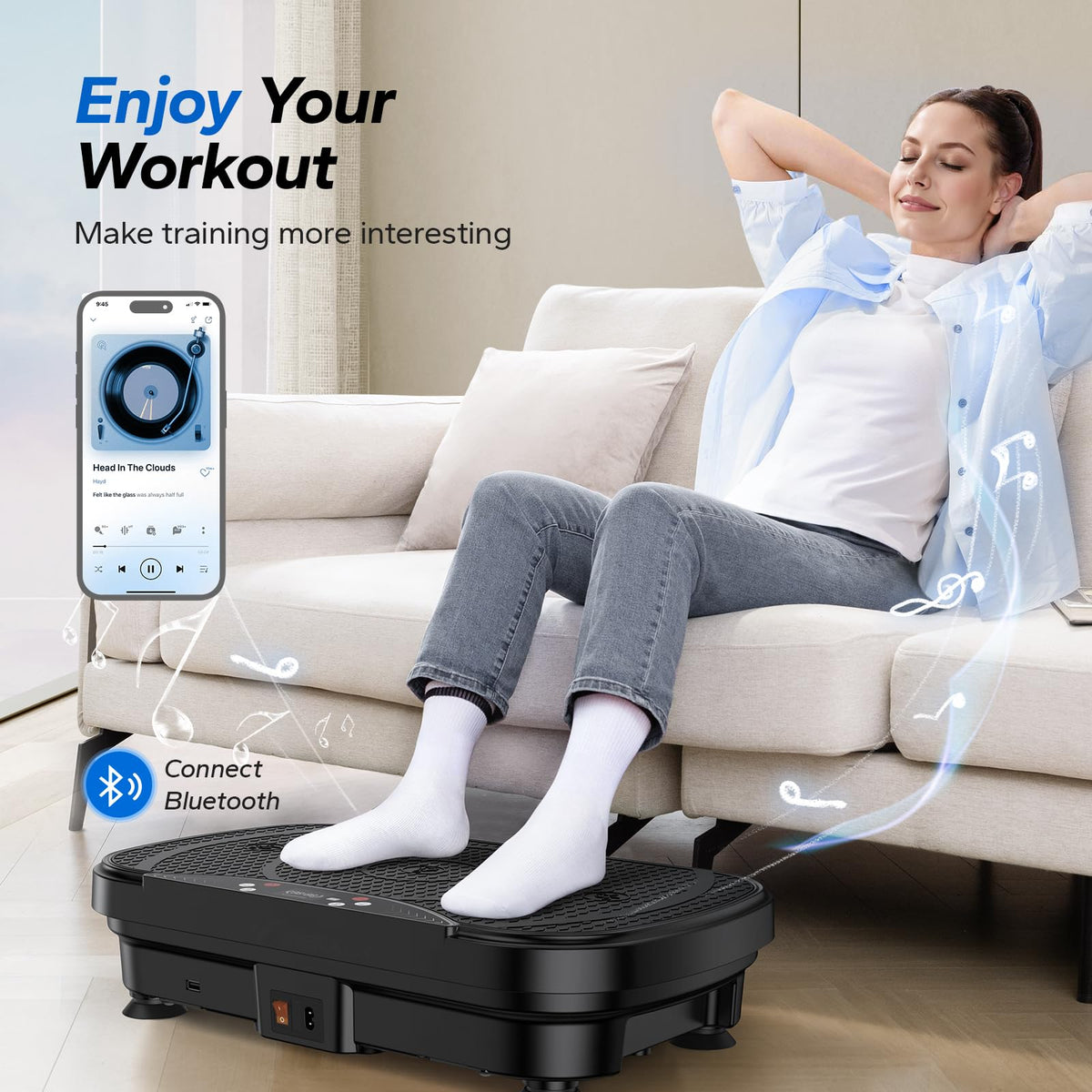 Vibration Plate Exercise Machine with 99 Speeds M7060