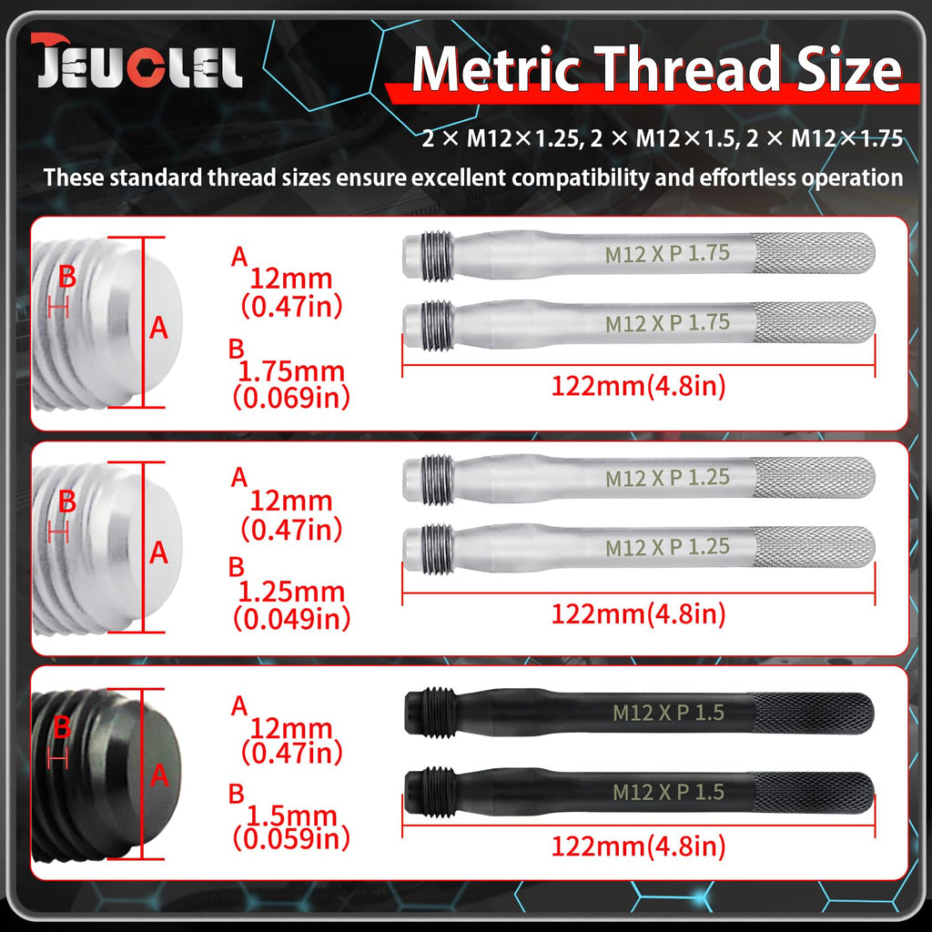 Wheel Stud Alignment Pin Set M12x1.25 M12x1.5 M12x1.75 H9677