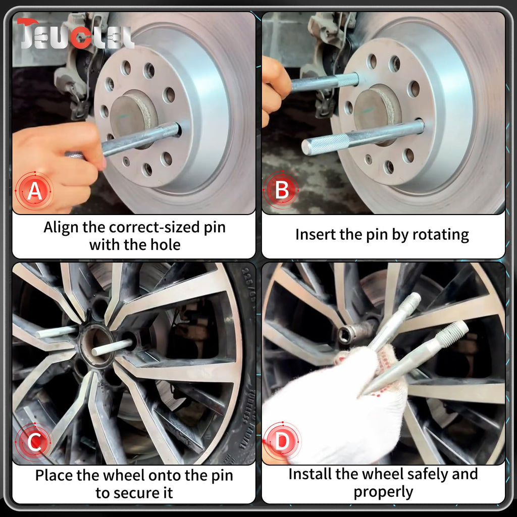 Wheel Stud Alignment Pin Set M12x1.25 M12x1.5 M12x1.75 H9677