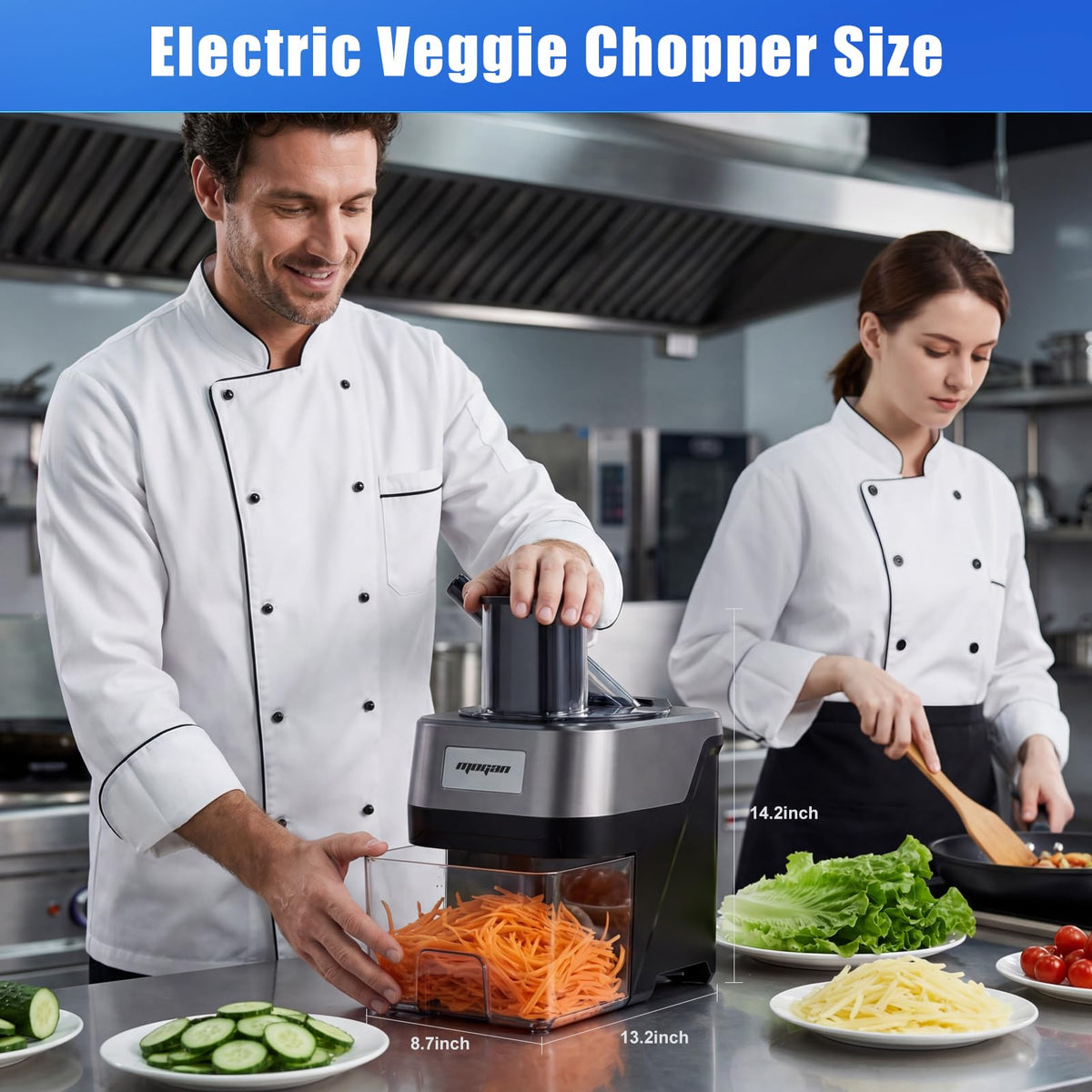 4 in 1 Electric Vegetable Cutter Dicer Slicer A9590