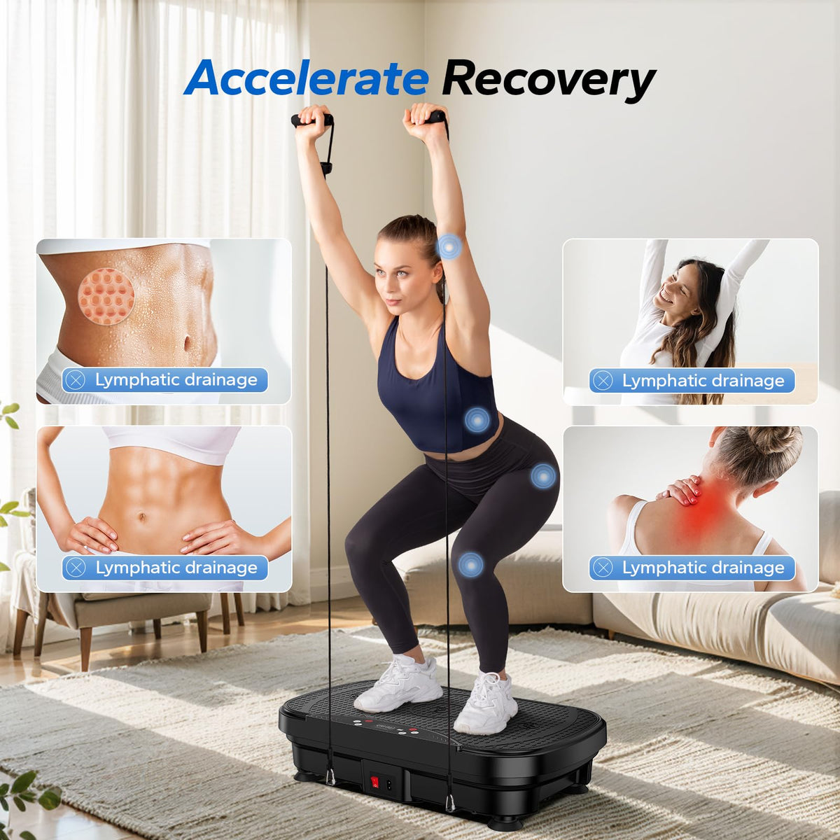Vibration Plate Exercise Machine with 99 Speeds M7060