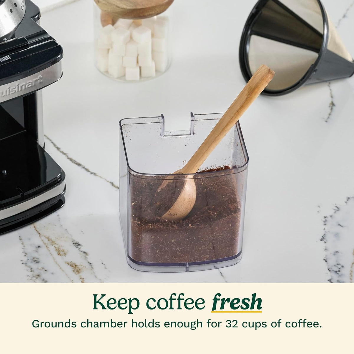 Electric Burr Coffee Grinder with 18-Position Grind Selector I8344