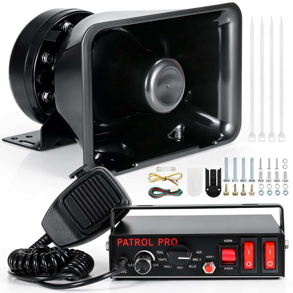 Police Siren PA System with Handheld Mic R65819