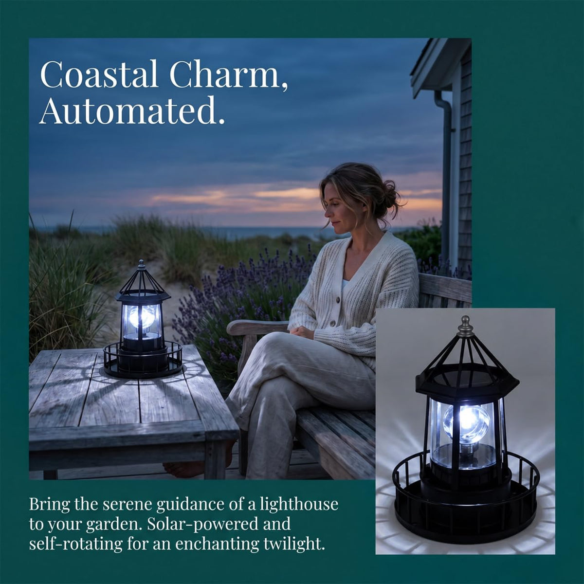 Solar Lighthouse Lamp X70595