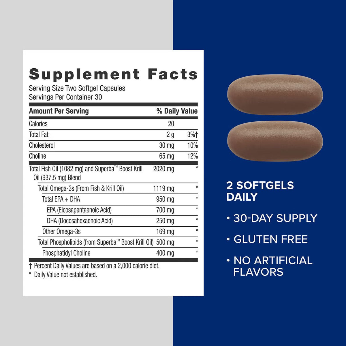 Fish Oil Plus Krill Oil 60 Count C80892