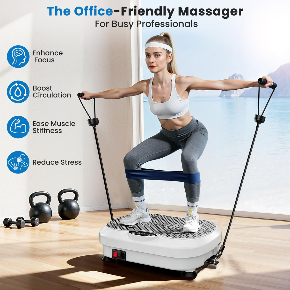 Vibration Plate Exercise Machine with 200 Levels E30089