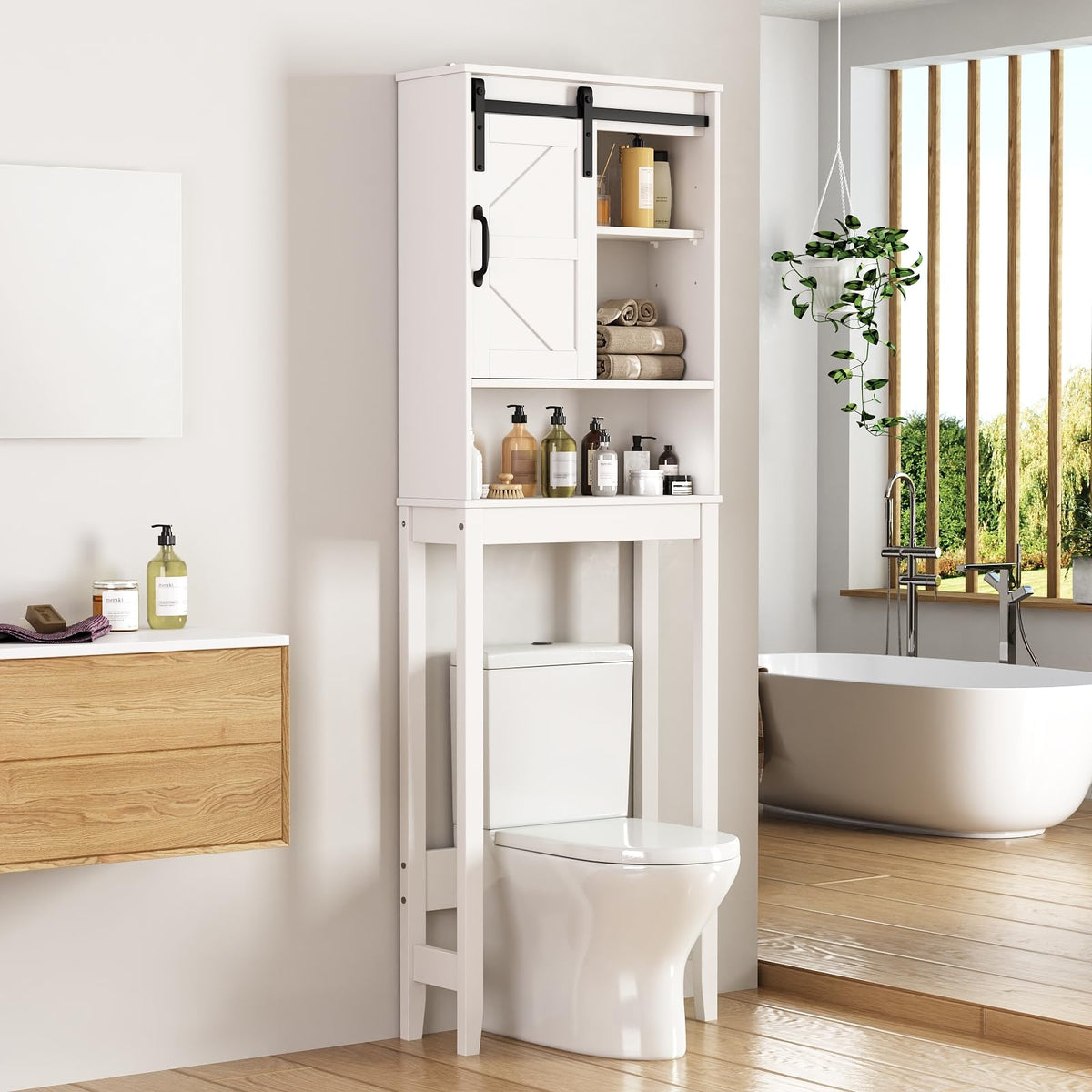 Over The Toilet Storage Cabinet, White M792755
