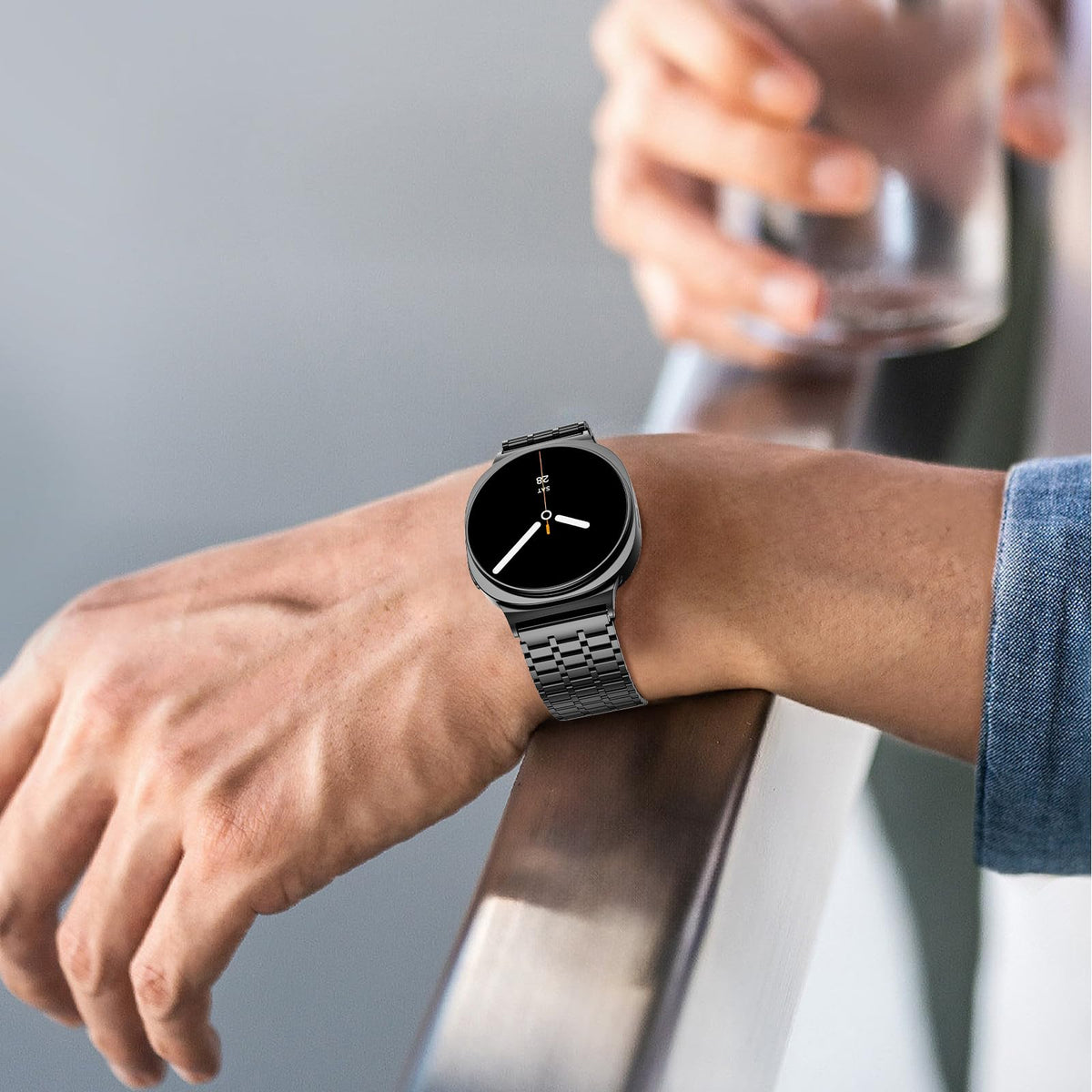 Magnetic Metal Band for Galaxy Watch 9 8 40mm 44mm/8 Classic 46mm Q976